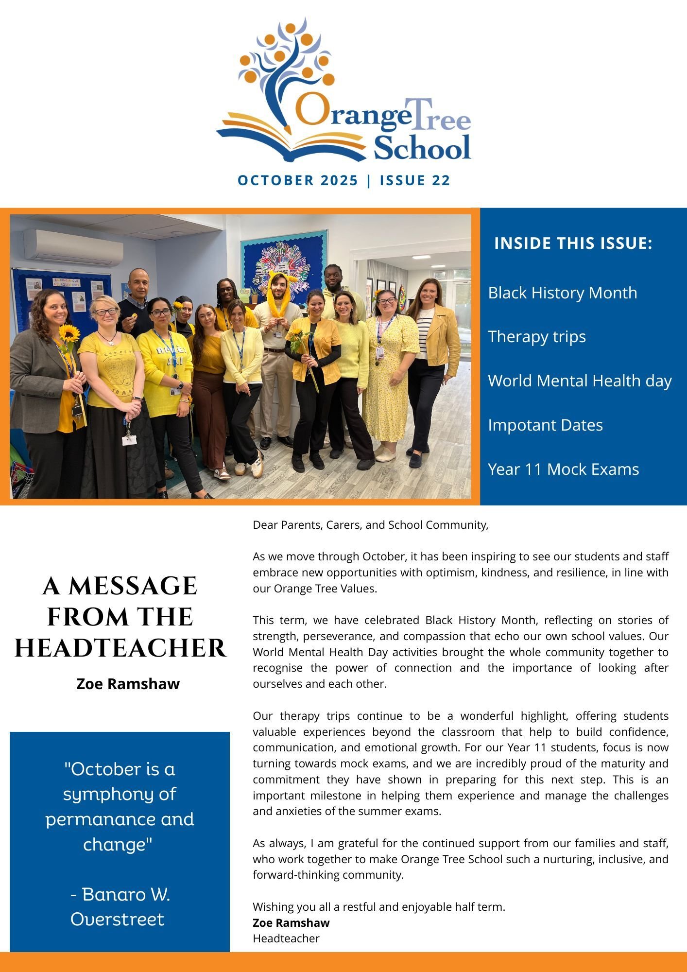 Newsletter Oct 25