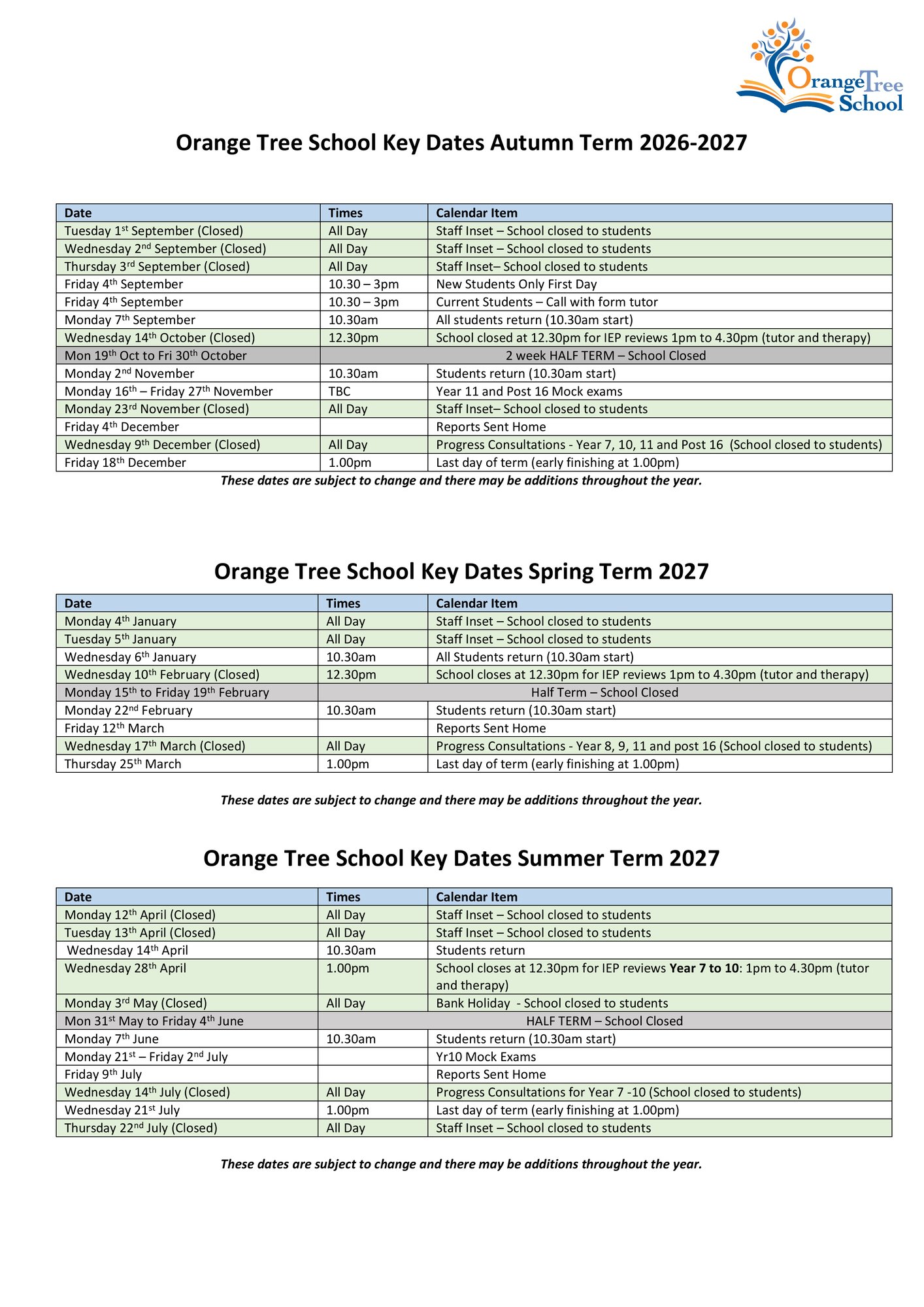 Orange_Tree_School_Key_Dates_2026-2027