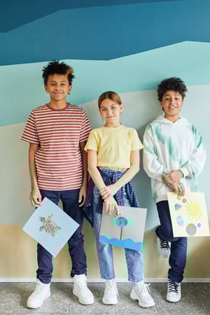 Three students